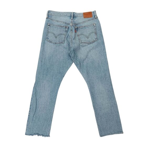 Levis 501s Skinny Jeans Womens 27 Blue Vintage 80s Big E High Rise Button Fly - Picture 4 of 14